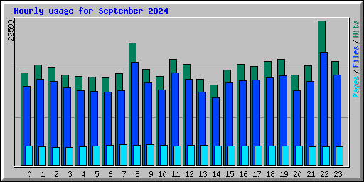 Hourly usage for September 2024