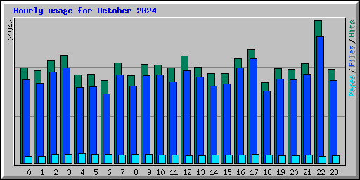 Hourly usage for October 2024